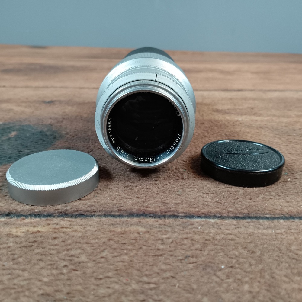 Leica Ernst Leitz Wetzlar Hektor 13.5cm 135mm f4.5 M Mount Lens Silver 716554